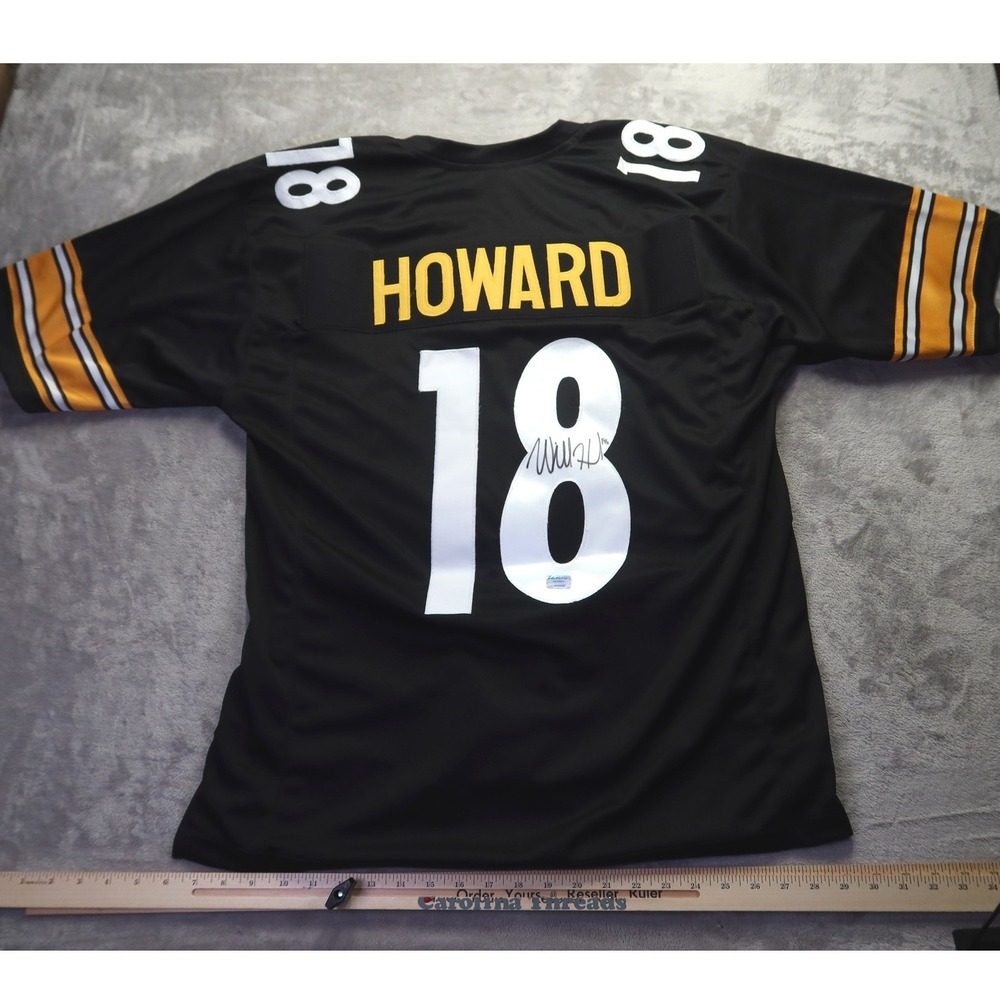 Will Howard Signed Custom Pittsburgh Steelers Jersey XL Autograph Wilder COA